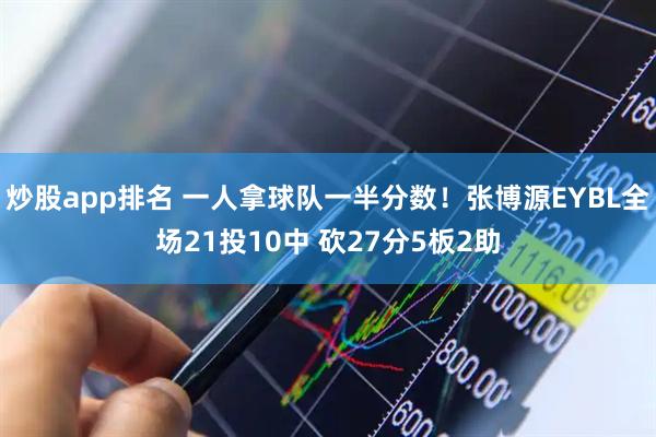 炒股app排名 一人拿球队一半分数！张博源EYBL全场21投10中 砍27分5板2助